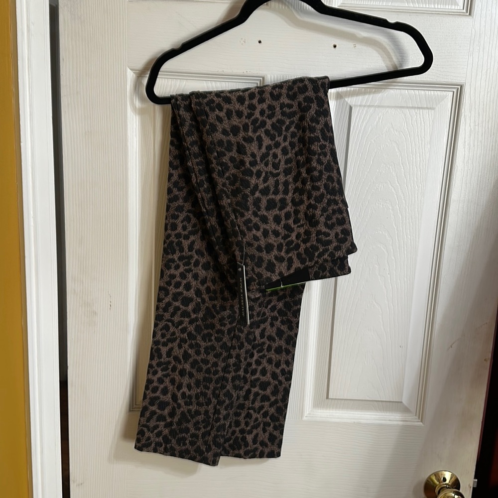 NWT Size 12 stretch leopard pants
